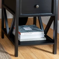 Set Of 2 Farmhouse Single Drawer V Frame Nightstands - Saracina Home -Saracina Home Shop GUEST 7687c127 6673 4260 bfa9 5a4f32541fed