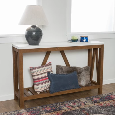 Taylen A Frame Farmhouse Entryway Console Table - Saracina Home 8 Taylen A Frame Farmhouse Entryway Console Table - Saracina Home - Image 8