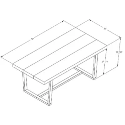 72" Modern Farmhouse Solid Wood Distressed Plank Top Dining Table - Saracina Home -Saracina Home Shop GUEST 771a4c0c 29dd 4c84 ae48 88970e06f0cd