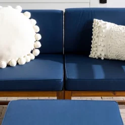 3pc Modular Acacia Wood Patio Chat Set With Cushions - Saracina Home 26 3pc Modular Acacia Wood Patio Chat Set With Cushions - Saracina Home -Saracina Home Shop GUEST 774d8c79 0a90 40ac b4a8 7f5728c3bc02