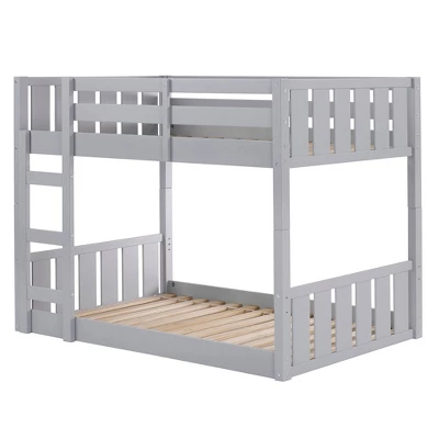 Twin Over Twin Wood Detachable Slat Bunk Bed - Saracina Home 2 Twin Over Twin Wood Detachable Slat Bunk Bed - Saracina Home - Image 2