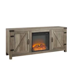 Clarabelle Double Door Farmhouse Electric Fireplace TV Stand For TVs Up To 65" - Saracina Home -Saracina Home Shop GUEST 78f1b4e2 a634 4018 a43d bb7271583cff