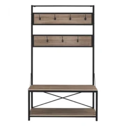 72" Urban Farmhouse Mixed Material Hall Tree - Saracina Home 17 72" Urban Farmhouse Mixed Material Hall Tree - Saracina Home -Saracina Home Shop GUEST 79cbf97b 4de3 4184 b4df 18590536bced