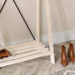 68" Solid Wood X Back Angled Hall Tree White Wash - Saracina Home 22 68" Solid Wood X Back Angled Hall Tree White Wash - Saracina Home -Saracina Home Shop GUEST 7d5bc172 d8fa 4796 9cb5 a89aea437381