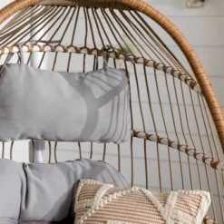 Toluca Hanging Outdoor Boho Egg Chair With Cushion - Saracina Home 16 Toluca Hanging Outdoor Boho Egg Chair With Cushion - Saracina Home -Saracina Home Shop GUEST 7eed0518 bad6 4cd1 a650 d634081f74f9