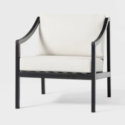 Saracina Home Mid-Century Modern Slatted Outdoor Acacia Arm Chair With Cushion 9 Saracina Home Mid-Century Modern Slatted Outdoor Acacia Arm Chair With Cushion -Saracina Home Shop GUEST 7f93b25e 353b 44b2 9d3e af0185ca5dff