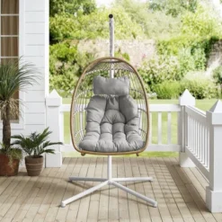 Toluca Hanging Outdoor Boho Egg Chair With Cushion - Saracina Home 17 Toluca Hanging Outdoor Boho Egg Chair With Cushion - Saracina Home -Saracina Home Shop GUEST 8502028c b595 43dd 8fef 83b2c522826c
