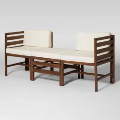 3pc Modular Acacia Wood Patio Chat Set With Cushions - Saracina Home 39 3pc Modular Acacia Wood Patio Chat Set With Cushions - Saracina Home -Saracina Home Shop GUEST 87867d10 2ed7 4519 8f7f 353e1fd3ffa4