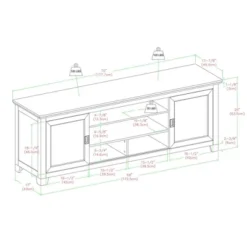 Sliding Door Transitional Wood Storage TV Stand For TVs Up To 80" Black - Saracina Home 11 Sliding Door Transitional Wood Storage TV Stand For TVs Up To 80" Black - Saracina Home -Saracina Home Shop GUEST 87dc99da 9cd9 4c7c b2ee 73b6452dac43
