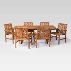 7pc Slatted Extendable Acacia Wood Patio Dining Set - Saracina Home 11 7pc Slatted Extendable Acacia Wood Patio Dining Set - Saracina Home -Saracina Home Shop GUEST 8aa6dd30 d5d4 4448 b03c 8b2aed0306a8