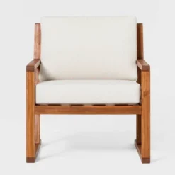 Saracina Home Modern Slat-Back Acacia Outdoor Arm Chair With Cushions 10 Saracina Home Modern Slat-Back Acacia Outdoor Arm Chair With Cushions -Saracina Home Shop GUEST 8c100c19 cce6 4263 bf19 7df869ee1e9b