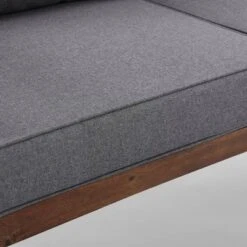 Saybrook Modern Metal And Wood Patio Loveseat - Gray/Dark Brown - Saracina Home 17 Saybrook Modern Metal And Wood Patio Loveseat - Gray/Dark Brown - Saracina Home -Saracina Home Shop GUEST 8ebe81a5 449a 4cda b83f 3d9bc9da3073