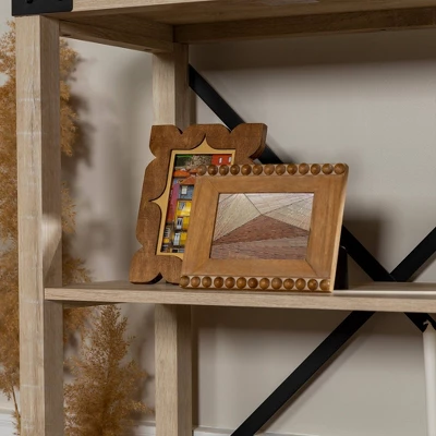 64" Sophie Industrial X Frame Bookshelf - Saracina Home 8 64" Sophie Industrial X Frame Bookshelf - Saracina Home - Image 8