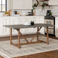 72" Solid Wood Trestle Dining Table - Saracina Home 8 72" Solid Wood Trestle Dining Table - Saracina Home -Saracina Home Shop GUEST 8fbc3eac 495c 473c a8bb 820001872494