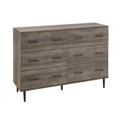 Higgins Modern Horizontal 6 Drawer Dresser - Saracina Home 16 Higgins Modern Horizontal 6 Drawer Dresser - Saracina Home - Image 16
