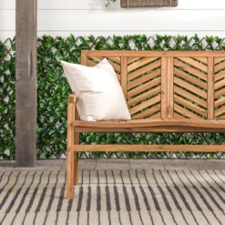 Slatted Chevron Acacia Wood Patio Loveseat – Saracina Home 24 Slatted Chevron Acacia Wood Patio Loveseat – Saracina Home -Saracina Home Shop GUEST 92c3c9b0 8087 4ad7 9b5b bc9546058aaf