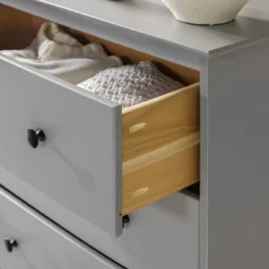 Stiva Classic Mid-Century Modern Vertical 4 Drawer Dresser Gray - Saracina Home -Saracina Home Shop GUEST 945f99b7 1d31 4192 b9a7 95398042a0e2