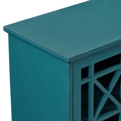 Versatile Fretwork Accent Storage Cabinet Blue - Saracina Home 8 Versatile Fretwork Accent Storage Cabinet Blue - Saracina Home -Saracina Home Shop GUEST 94b31eb2 8af4 498f 9033 de30dc40e0fa