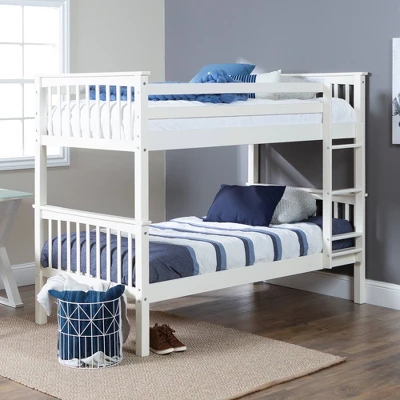 Twin Over Twin Solid Wood Mission Design Bunk Bed - Saracina Home 8 Twin Over Twin Solid Wood Mission Design Bunk Bed - Saracina Home - Image 8