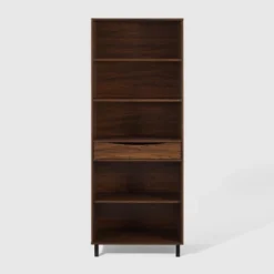 72.5" Mid-Century Modern 1 Drawer Angled Bookshelf - Saracina Home 16 72.5" Mid-Century Modern 1 Drawer Angled Bookshelf - Saracina Home -Saracina Home Shop GUEST 9c7bd3c0 62d4 4081 bd63 6e0ad2db722b