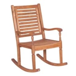 Bamberg Transitional Acacia Wood Outdoor Rocking Chair - Saracina Home 18 Bamberg Transitional Acacia Wood Outdoor Rocking Chair - Saracina Home -Saracina Home Shop GUEST 9ddcb3ba 4658 4755 8c96 490e9f901838
