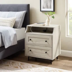 Transitional 2 Drawer Nightstand With USB Port - Saracina Home 10 Transitional 2 Drawer Nightstand With USB Port - Saracina Home -Saracina Home Shop GUEST a0442379 71fe 4ddb 9713 9cd9baec327f