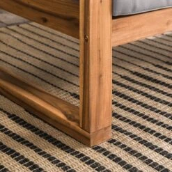 Galia Square Leg Acacia Wood Patio Loveseat With Cushions - Brown - Saracina Home 27 Galia Square Leg Acacia Wood Patio Loveseat With Cushions - Brown - Saracina Home -Saracina Home Shop GUEST a11ad9be a64c 44ca a46e a671dce41fbe