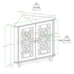 2 Door Corner Accent Cabinet With Fretwork Doors - Saracina Home 20 2 Door Corner Accent Cabinet With Fretwork Doors - Saracina Home -Saracina Home Shop GUEST a18e1f43 b6f9 4000 b005 ef27a6115445
