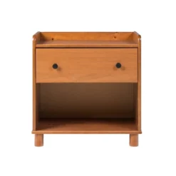 Katie Transitional Tray Top 1 Drawer Solid Wood Nightstand Caramel - Saracina Home -Saracina Home Shop GUEST a3c3ff12 bc16 4805 ab38 fd838096f939