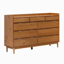 Mid-Century Modern Solid Wood 9 Drawer Horizontal Dresser - Saracina Home -Saracina Home Shop GUEST a5d5644c 70fb 4098 a150 33db6395ee8f