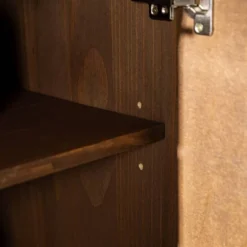 58" Modern Boho Solid Pine Wood Closed Storage Sideboard Brown - Saracina Home 29 58" Modern Boho Solid Pine Wood Closed Storage Sideboard Brown - Saracina Home -Saracina Home Shop GUEST a63799b1 c1ca 4847 bcdd e5e77622eeeb