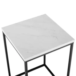 Owen Urban Open Box Frame Side Table Faux White Marble - Saracina Home -Saracina Home Shop GUEST aac9976d 0065 45dc 834e 760c9bc8ea83