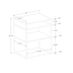 Modern Wood And Metal Side Table With Open Storage - Saracina Home 11 Modern Wood And Metal Side Table With Open Storage - Saracina Home -Saracina Home Shop GUEST aca3f5db 2606 4ca9 b772 e638a4c356d9