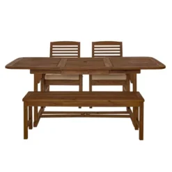 Ravenscroft 4pc Extendable Acacia Wood Outdoor Dining Set - Saracina Home 15 Ravenscroft 4pc Extendable Acacia Wood Outdoor Dining Set - Saracina Home -Saracina Home Shop GUEST aceba1fb ced7 4574 a6c3 679b568def71