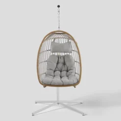 Toluca Hanging Outdoor Boho Egg Chair With Cushion - Saracina Home 22 Toluca Hanging Outdoor Boho Egg Chair With Cushion - Saracina Home -Saracina Home Shop GUEST ad461551 95ac 42b6 abb8 823b2399366c