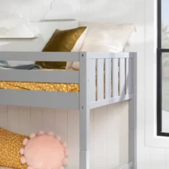 Twin Over Twin Wood Detachable Slat Bunk Bed - Saracina Home 25 Twin Over Twin Wood Detachable Slat Bunk Bed - Saracina Home -Saracina Home Shop GUEST add75f27 8906 4cc6 8567 695481704f16