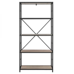 63" 4 Shelf Industrial Transitional Tall Bookshelf - Saracina Home 8 63" 4 Shelf Industrial Transitional Tall Bookshelf - Saracina Home -Saracina Home Shop GUEST ae28e843 9ead 4866 887b 69c057f32e71