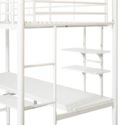 Twin Analise Metal Loft Bed With Wood Desk - Saracina Home -Saracina Home Shop GUEST b4bbba92 aba8 44d4 9b1e 7ffe5362405a