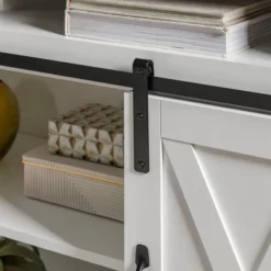 Transitional Sliding Barndoor Highboy TV Stand For TVs Up To 58" - Saracina Home 29 Transitional Sliding Barndoor Highboy TV Stand For TVs Up To 58" - Saracina Home -Saracina Home Shop GUEST b5a3e537 90f4 4e58 a208 0c36538d1d04