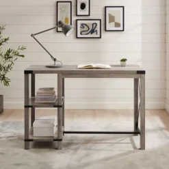 Rustic Farmhouse Metal X Kitchen Island With Shelves - Saracina Home 19 Rustic Farmhouse Metal X Kitchen Island With Shelves - Saracina Home -Saracina Home Shop GUEST b5e786f1 c4b2 4d37 9c4f 7a49ef4549cc