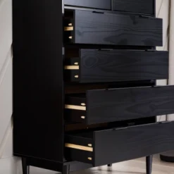 Mid-Century Modern Solid Wood 6 Drawer Vertical Dresser - Saracina Home 29 Mid-Century Modern Solid Wood 6 Drawer Vertical Dresser - Saracina Home -Saracina Home Shop GUEST b5fe320b c3da 49e6 985f 60a942767455