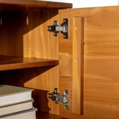 Solid Wood Mid-Century Modern TV Stand For TVs Up To 65" - Saracina Home -Saracina Home Shop GUEST b6988a47 d2a1 42d2 b729 fbdccceb19f2