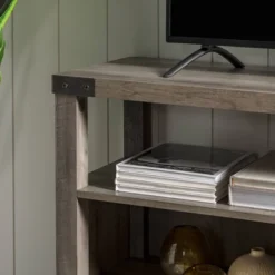 2 Door Farmhouse Highboy TV Stand For TVs Up To 65" Gray Wash - Saracina Home -Saracina Home Shop GUEST b757a933 2ff5 4f3e a382 b133f73d53d6