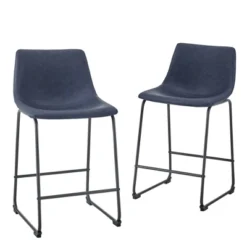 Set Of 2 Laslo Modern Upholstered Faux Leather Counter Height Barstools - Saracina Home 21 Set Of 2 Laslo Modern Upholstered Faux Leather Counter Height Barstools - Saracina Home -Saracina Home Shop GUEST b771f0ef 4807 4ad4 8feb 07d14768c05d