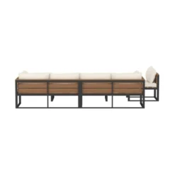 4pc Metal & Wood All Weather Patio Sectional Set - Natural - Saracina Home 8 4pc Metal & Wood All Weather Patio Sectional Set - Natural - Saracina Home -Saracina Home Shop GUEST b94104d7 4632 4941 9fa9 03916e0b92c6
