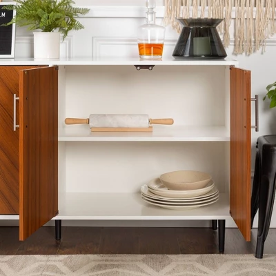 Angelo Modern Bookmatch 4 Door Sideboard - Saracina Home 13 Angelo Modern Bookmatch 4 Door Sideboard - Saracina Home - Image 13