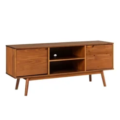 Solid Wood Mid-Century Modern TV Stand For TVs Up To 65" - Saracina Home -Saracina Home Shop GUEST bcf10612 ab1c 44cb 835f 7b34eadc967d