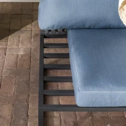 Outdoor Modern Modular Patio Side Chair Blue - Saracina Home 18 Outdoor Modern Modular Patio Side Chair Blue - Saracina Home -Saracina Home Shop GUEST becd0a39 b88b 4bc8 8f6e 55c104d13953