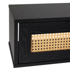 Modern Boho Floating TV Stand For TVs Up To 65" With Rattan Doors - Saracina Home -Saracina Home Shop GUEST c0dfe5c1 8bff 4ec8 937c bc0679055c00