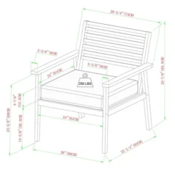 Saracina Home 4pc Mid-Century Modern Slatted Acacia Outdoor Patio Conversation Furniture Set 12 Saracina Home 4pc Mid-Century Modern Slatted Acacia Outdoor Patio Conversation Furniture Set -Saracina Home Shop GUEST c5373106 fe50 4bc9 a5c2 413de41b73ee 1